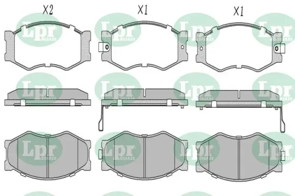 Передні тормозні колодки 05P092 LPR