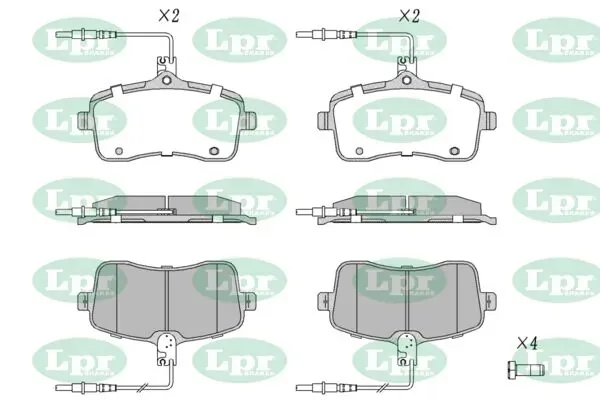 Передні тормозні колодки 05P1196 LPR