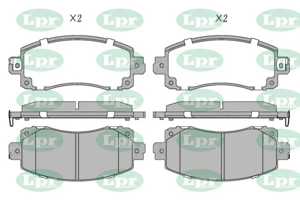 Передні тормозні колодки 05P2119 LPR