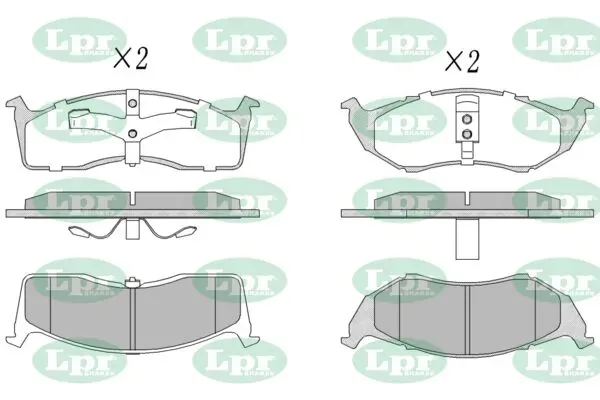 Передні тормозні колодки 05P629 LPR
