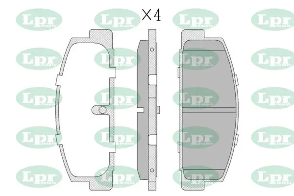 Задні гальмівні колодки 05P336 LPR