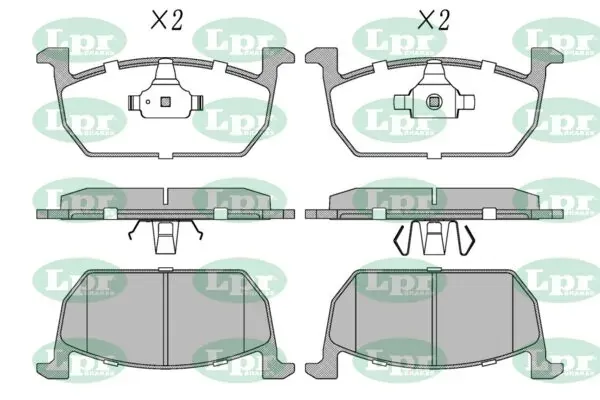Передні тормозні колодки 05P2055 LPR