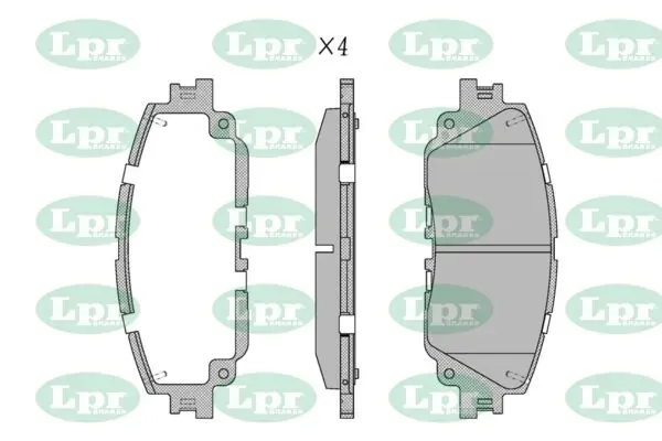 Передні тормозні колодки 05P2117 LPR