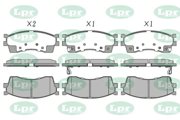 Передні тормозні колодки 05P809 LPR