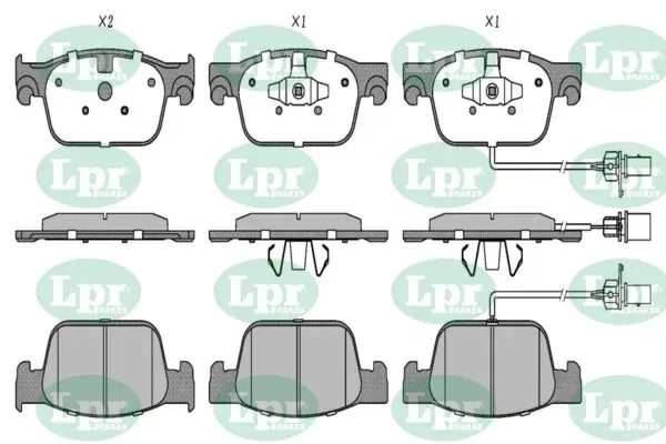 Передні тормозні колодки 05P2038 LPR