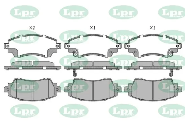 Передні тормозні колодки 05P834 LPR