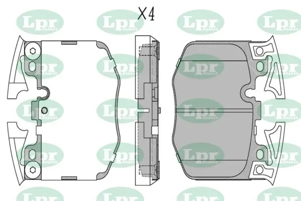 Передні тормозні колодки 05P2157 LPR