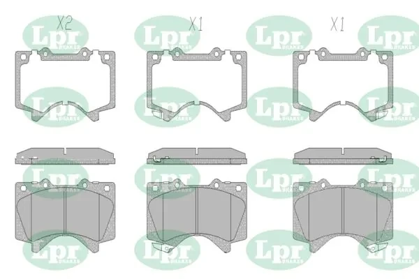 Передні тормозні колодки 05P1418 LPR