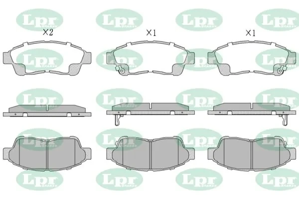 Передні тормозні колодки 05P561 LPR