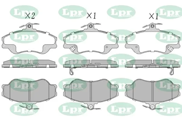 Передні тормозні колодки 05P1009 LPR