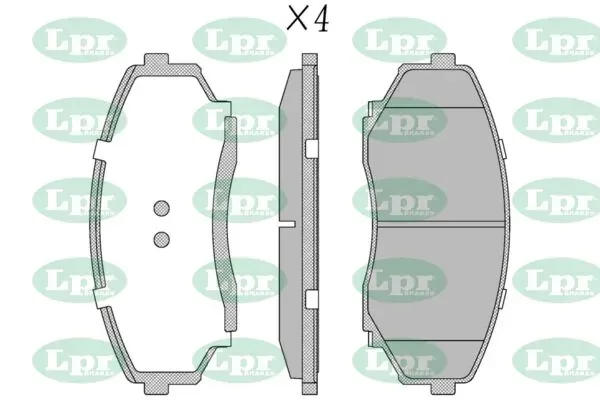 Передні тормозні колодки 05P1132 LPR