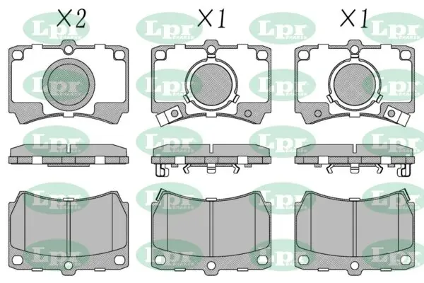 Передні тормозні колодки 05P587 LPR
