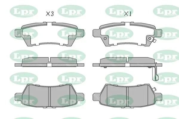 Задні гальмівні колодки 05P1377 LPR
