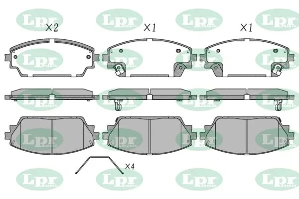 Передні тормозні колодки 05P2278 LPR