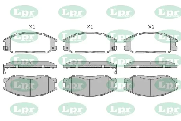 Передні тормозні колодки 05P858 LPR