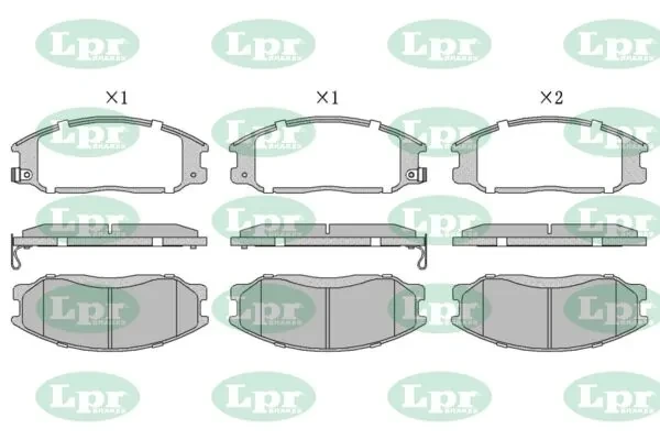 Передні тормозні колодки 05P860 LPR