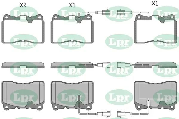 Передні тормозні колодки 05P1393 LPR