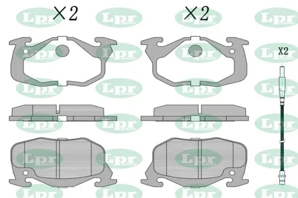 Передні тормозні колодки 05P271 LPR