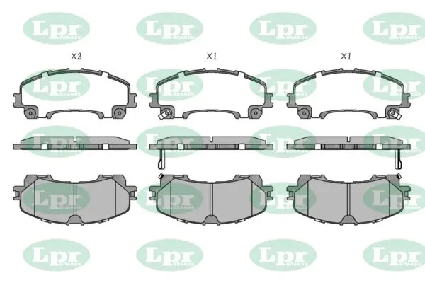 Передні тормозні колодки 05P2012 LPR