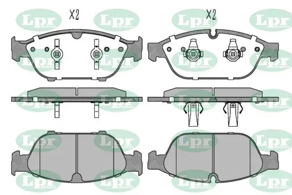 Передні тормозні колодки 05P1743 LPR