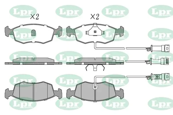 Передні тормозні колодки 05P269 LPR