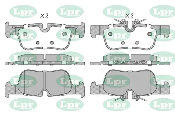 Задні гальмівні колодки 05P2024 LPR