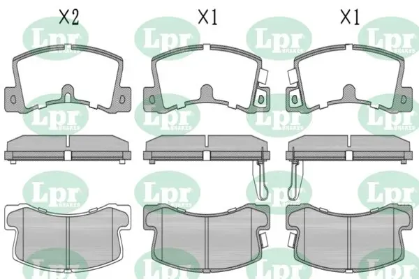 Задні гальмівні колодки 05P1125 LPR
