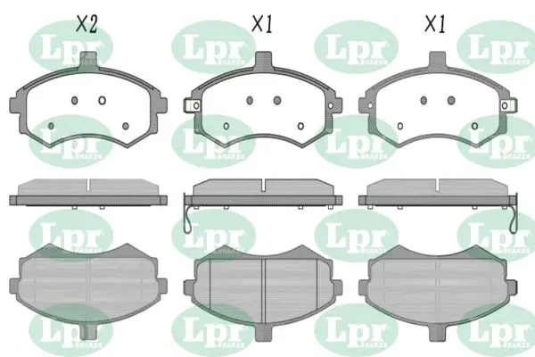 Передні тормозні колодки 05P1374 LPR