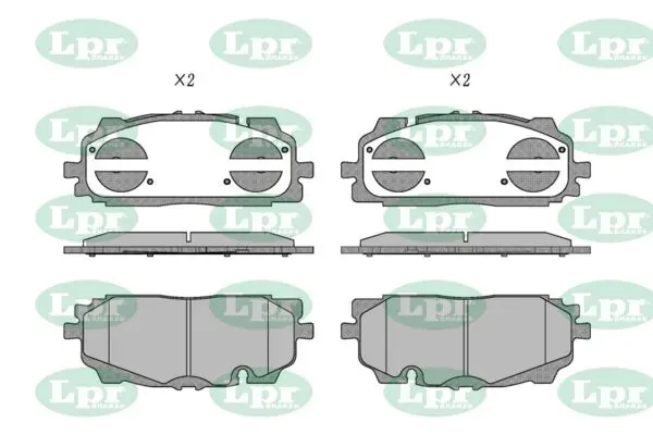Передні тормозні колодки 05P2102 LPR