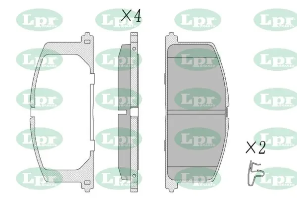 Передні тормозні колодки 05P268 LPR