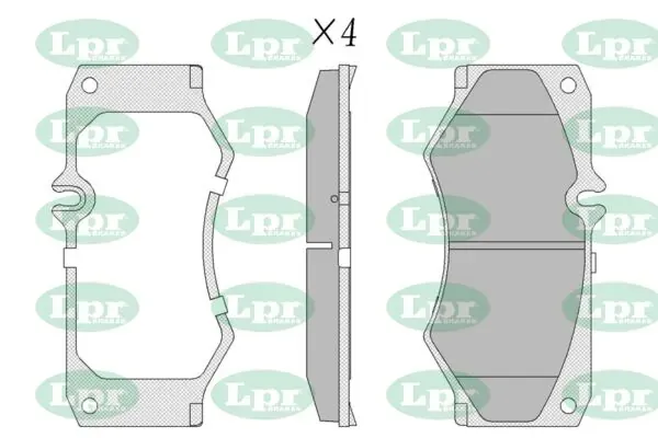 Передні тормозні колодки 05P408 LPR