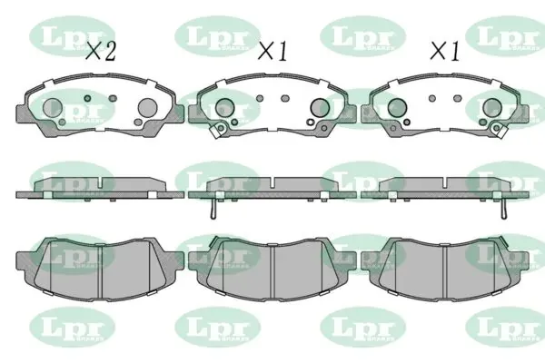Передні тормозні колодки 05P1988 LPR