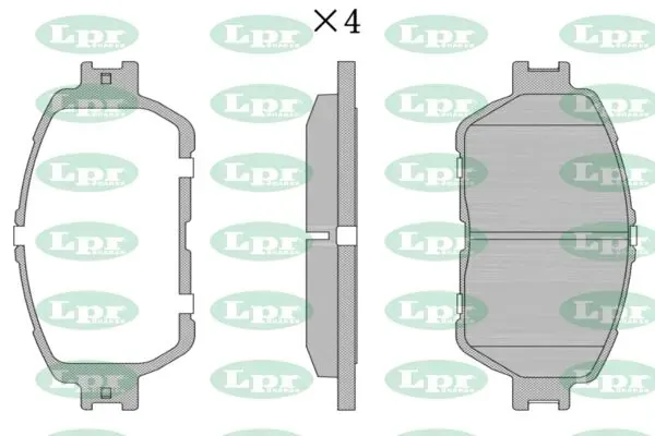 Передні тормозні колодки 05P1792 LPR