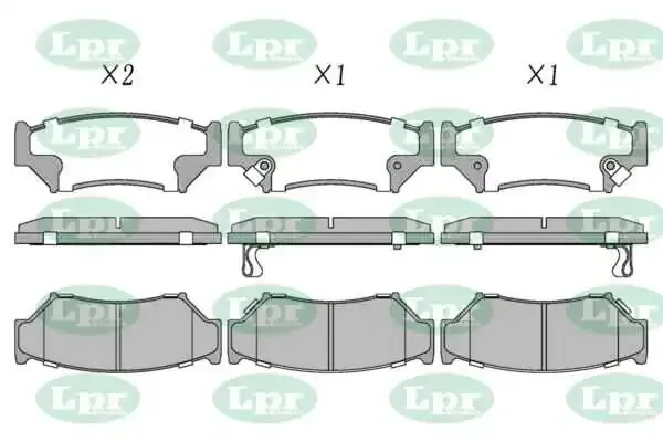 Передні тормозні колодки 05P396 LPR