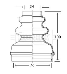 Пильник ШРУСа внутрішній Citroen Jumpy I