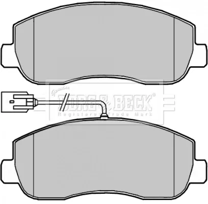 Передні тормозні колодки BBP2266 Borg&beck