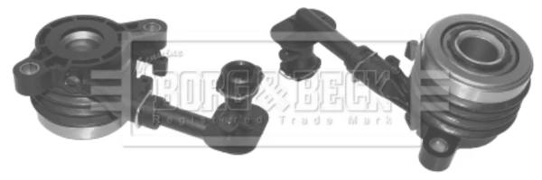 Робочий циліндр зчеплення в зборі з витискним підшипником BCS131 Borg&beck