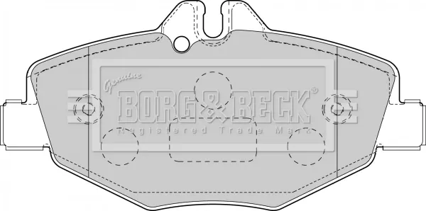 Передні тормозні колодки BBP1796 Borg&beck