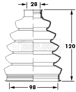 Купити Пильник ШРУСа зовнішній Skoda Octavia III A7 5E3, NL3, NR3