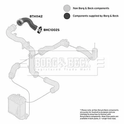 Патрубок повітряний, дросельної заслінки BTH1142 Borg&beck