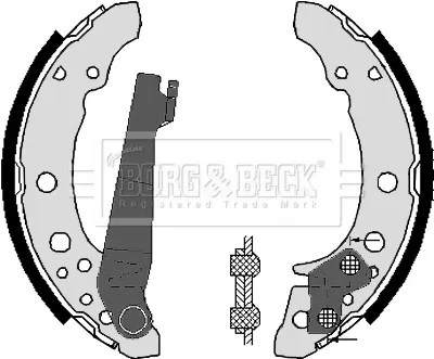 Колодки гальмові задні, барабанні BBS6248 Borg&beck