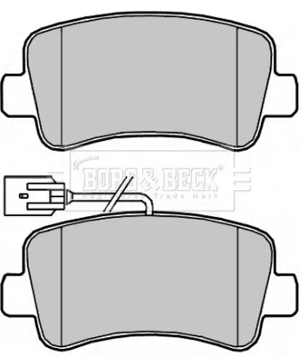 Задні гальмівні колодки BBP2267 Borg&beck