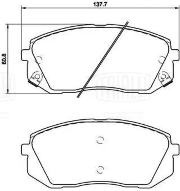  Передні тормозні колодки Hyundai Sonata 7