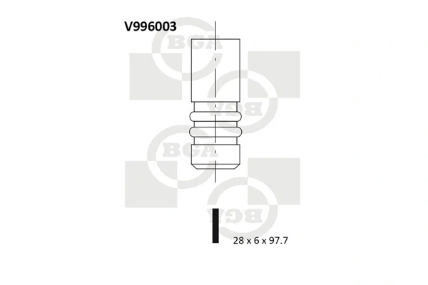 Клапан випускний V996003 BGA