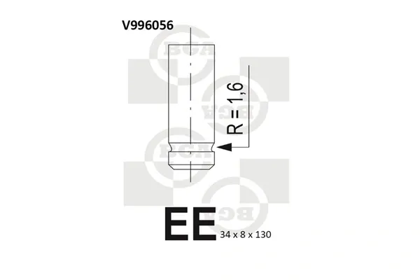 Клапан випускний V996056 BGA