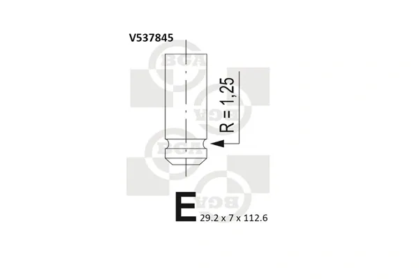Клапан випускний V537845 BGA