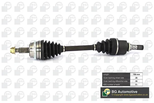Піввісь права DS9528L BGA