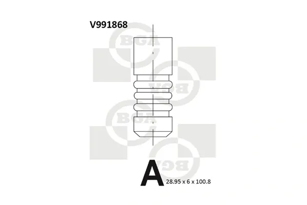 Клапан випускний V991868 BGA