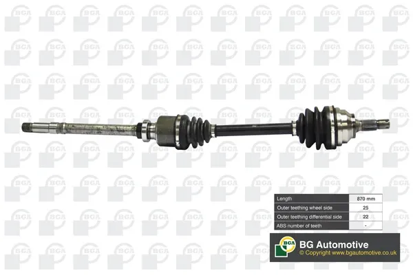 Піввісь права DS1408R BGA