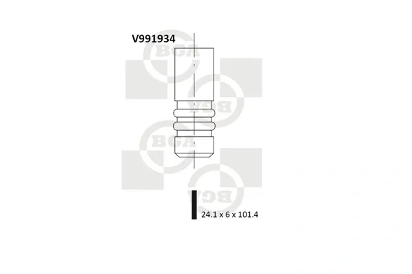 Клапан випускний V991934 BGA